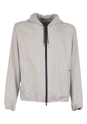 Tombolini hooded zip-front jacket - Grey