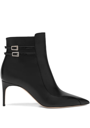 Malone Souliers 70mm Giordana double-buckle pointed-toe ankle boots - Black