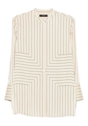 JOSEPH striped-geometric shirt - Neutrals