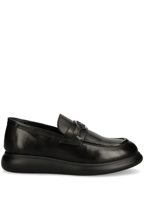 Karl Lagerfeld logo-plaque loafers - Black