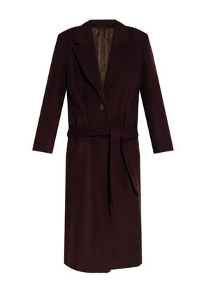 The Attico belted wool coat - Red