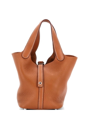 Hermès Pre-Owned Picotin Lock Bag Clemence PM bucket bag - Brown