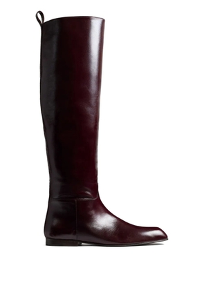 KHAITE Colt knee-high boots - Red