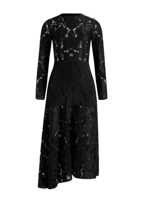 Patou asymmetric lace dress - Black