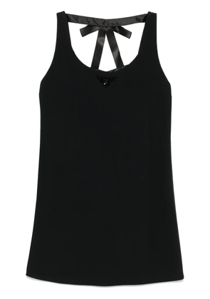 Prada triangle-logo mini dress - Black