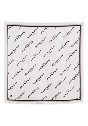 Givenchy Shadow logo-printed scarf - White
