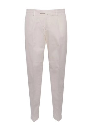Briglia 1949 pleated-cuff trousers - White