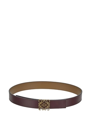LOEWE Reversible anagram buckled belt - Red