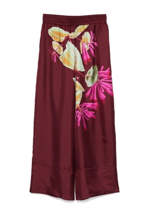 Pierre-Louis Mascia floral-print trousers - Red
