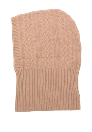 Max Mara cable-knit balaclava - Neutrals