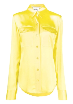 Stella McCartney button-up satin shirt - Yellow