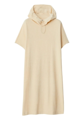 Burberry Towelling hooded cotton dress - Neutrals