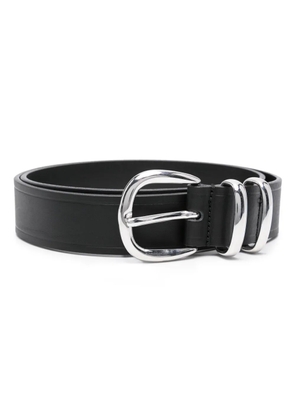 Sunflower Tip End leather belt - Black