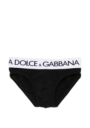 Dolce & Gabbana logo-waistband briefs - Black