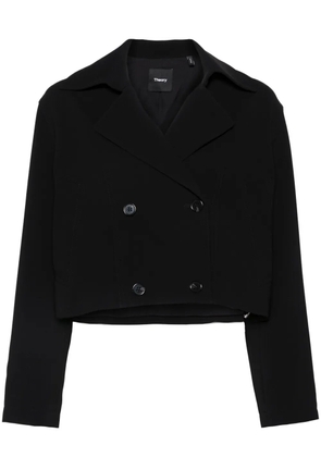 Theory crepe cropped jacket - Black