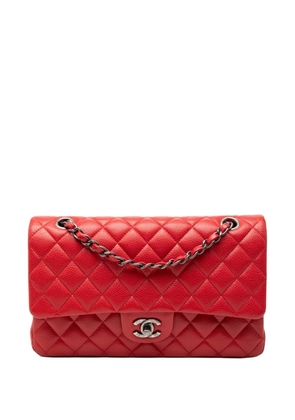 CHANEL Pre-Owned 2015-2016 Medium Classic Caviar Double Flap shoulder bag - Red