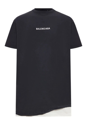 Balenciaga layered cotton T-shirt - Black