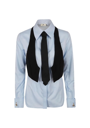 Elisabetta Franchi layered shirt - Blue