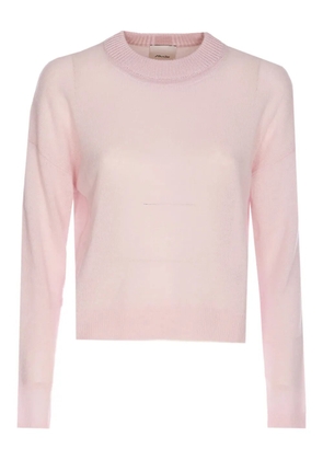 Allude round-neck long-sleeve sweater - Pink