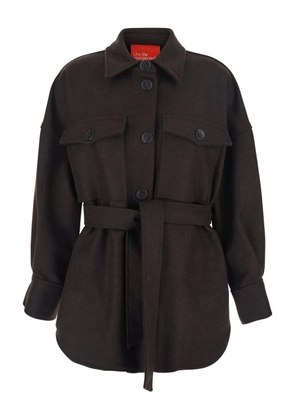 Merci flap-pocket overshirt - Brown