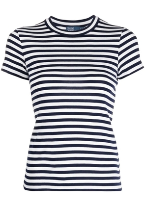 Polo Ralph Lauren stripe-print ribbed T-shirt - Blue