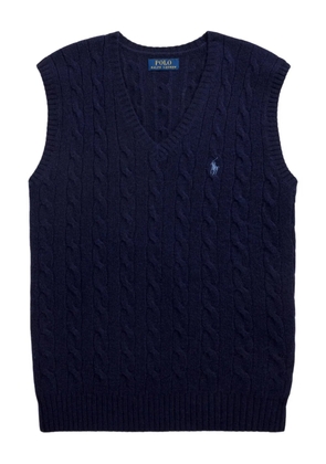 Polo Ralph Lauren cable-knit sleeveless sweater - Blue