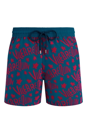Vilebrequin Ronde Des Tortues swim shorts - Blue