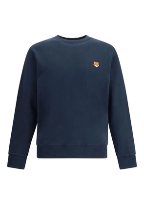 Maison Kitsuné fox head patch sweatshirt - Blue