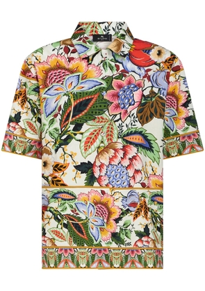 ETRO floral-print cotton shirt - Neutrals