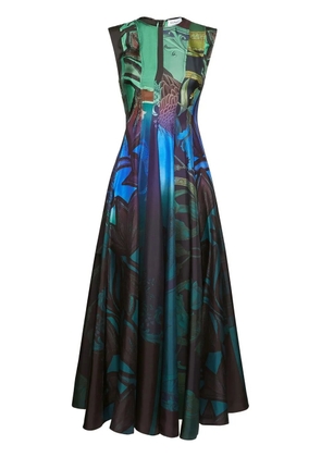 Ferragamo sleeveless graphic-print dress - Multicolour