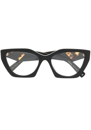Prada Eyewear logo-engraved cat-eye glasses - Black