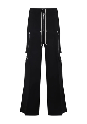 Rick Owens zip-pocket cargo trousers - Black