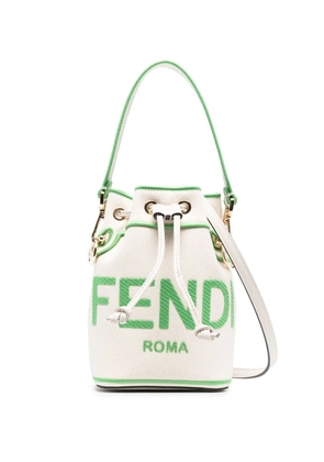 FENDI Mon Tresor canvas bucket bag - Neutrals