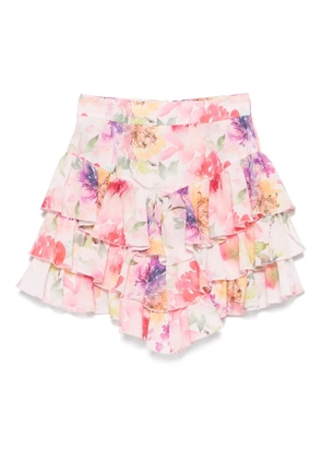 ACTUALEE floral-print mini skirt - Pink