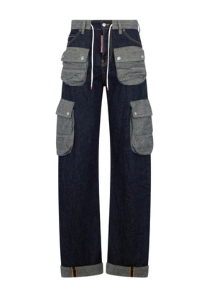 DSQUARED2 pouch dark weight wash jeans - Blue