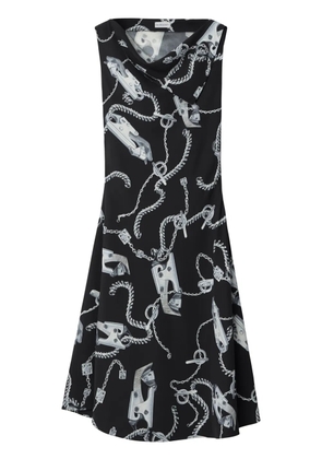 Burberry Knight Hardware flared dress - Silver