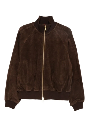 Baracuta zip-up suede jacket - Brown