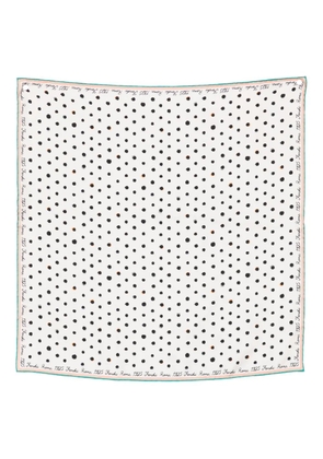 FENDI Falena Dots printed silk scarf - Neutrals