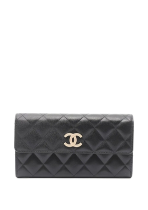 CHANEL Pre-Owned 2021s matelasse bi-fold wallet - Black