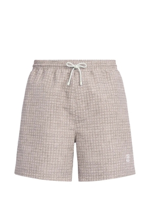 Brunello Cucinelli patterned swim shorts - Neutrals