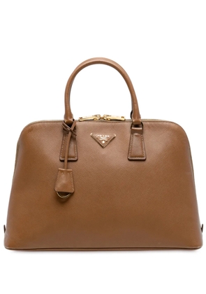 Prada Pre-Owned 2010-2025 Large Saffiano Lux Promenade satchel - Brown