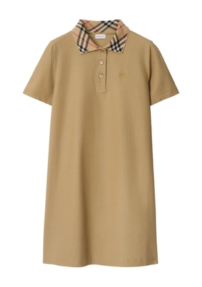 Burberry cotton polo shirt dress - Neutrals
