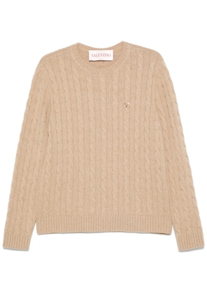 Valentino Garavani cable-knit sweater - Neutrals
