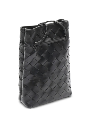 Bottega Veneta Pre-Owned 2000s mini Intrecciato leather shoulder bag - Black