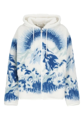 Casablanca graphic-print hoodie - White