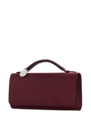 Stella McCartney Falabella satin braided-handle tote - Red