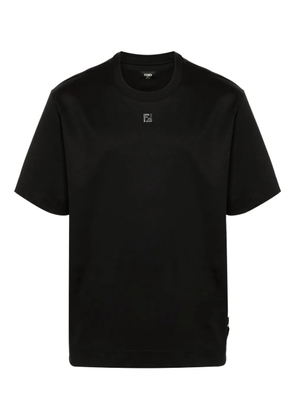 FENDI logo cotton T-shirt - Black