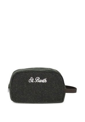 MC2 Saint Barth Westwood embroidered-logo wash bag - Green