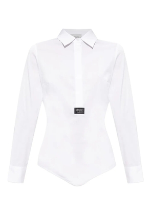 Coperni logo-patch shirt - White