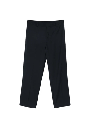 Emporio Armani logo detail wool trousers - Black